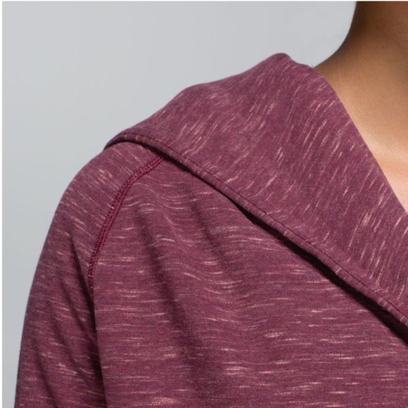 Lululemon Find Your Centre Wrap Heathered Marled Rust Berry 8 - Picture 4 of 16